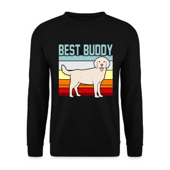 Labrador - Sweat-shirt Unisexe - noir - Devant - Alina (178cm) & Michal (187cm)