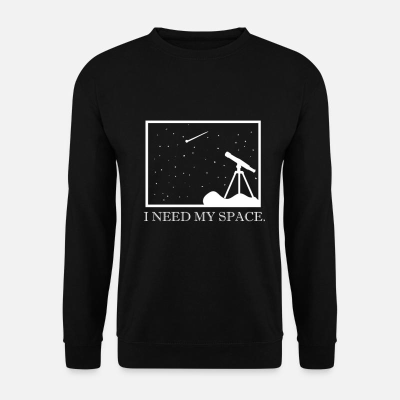 Astronomie Astro Sterne Planeten Teleskop - Unisex Pullover - Schwarz