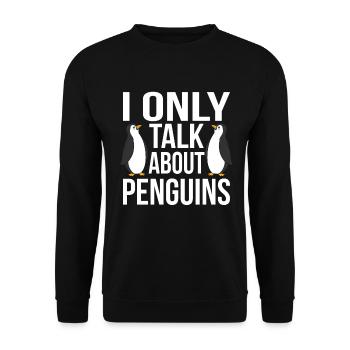 Pingouin - Sweat-shirt Unisexe - noir - Devant - Alina (178cm) & Michal (187cm)