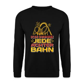 Achterbahn - Unisex Pullover - Schwarz - Vorne - Alina (178cm) & Michal (187cm)