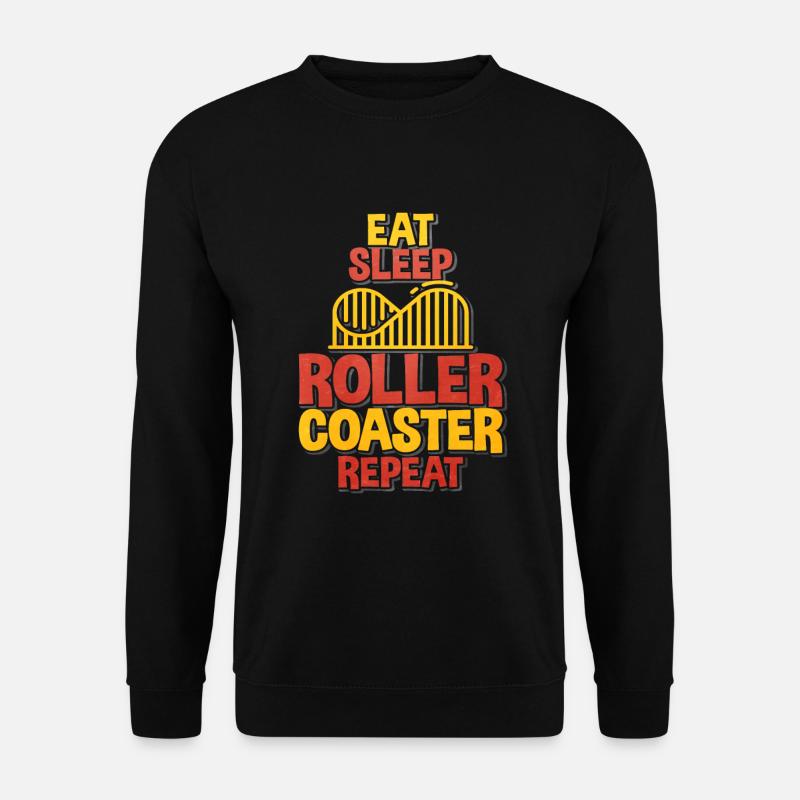 Achterbahn - Unisex Pullover - Schwarz