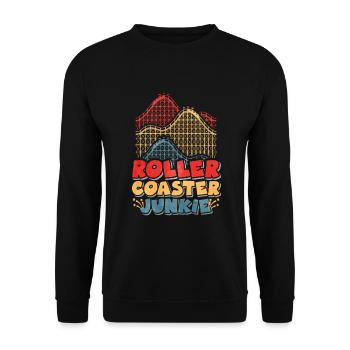 Achterbahn - Unisex Pullover - Schwarz - Vorne - Alina (178cm) & Michal (187cm)