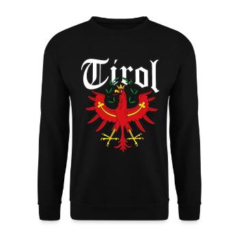Tirol Tiroler Adler Wappen - Unisex Pullover - Schwarz - Vorne - Alina (178cm) & Michal (187cm)