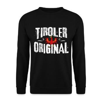 Tyrolien original Tyrol aigle Armoir - Sweat-shirt Unisexe - noir - Devant - Alina (178cm) & Michal (187cm)