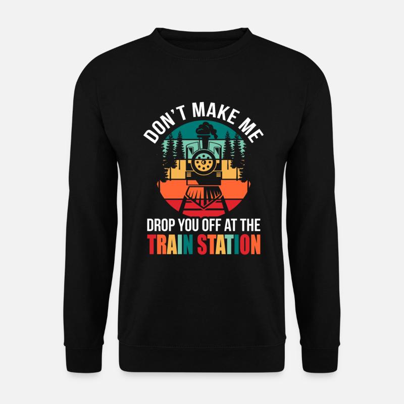Zug - Unisex Pullover - Schwarz
