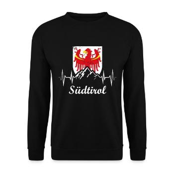 Südtirol - Unisex Pullover - Schwarz - Vorne - Alina (178cm) & Michal (187cm)