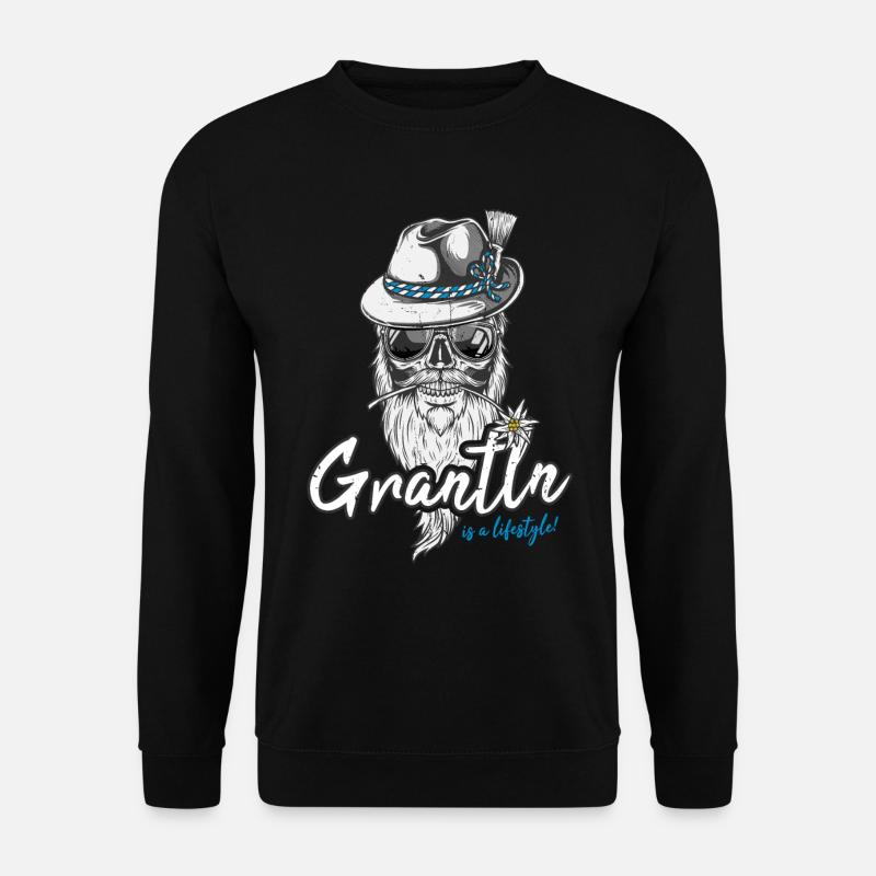 Grantln is a lifestyle Grantler Bayern Granteln - Unisex Pullover - Schwarz