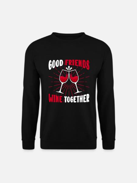 Wein - Unisex Pullover - Schwarz
