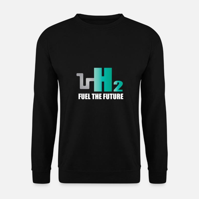Wasserstoff Auto H2 KFZ Umweltschutz Zukunft - Unisex Pullover - Schwarz