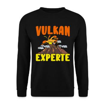 Vulkan - Unisex Pullover - Schwarz - Vorne - Alina (178cm) & Michal (187cm)