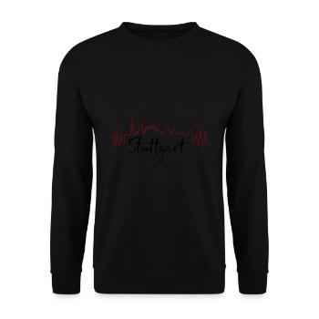 Stuttgart - Sweat-shirt Unisexe - noir - Devant - Alina (178cm) & Michal (187cm)
