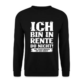 Rente - Unisex Pullover - Schwarz - Vorne - Alina (178cm) & Michal (187cm)