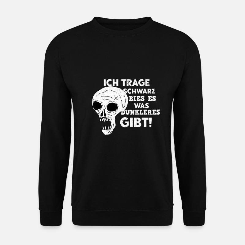 Schwarze Kleidung Gothik Emo Rock - Unisex Pullover - Schwarz