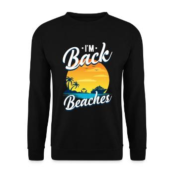 kreuzfahrtschiff - Unisex Pullover - Schwarz - Vorne - Alina (178cm) & Michal (187cm)
