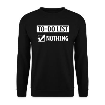 Dicton drôle - Sweat-shirt Unisexe - noir - Devant - Alina (178cm) & Michal (187cm)
