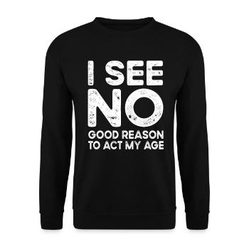 Dicton drôle - Sweat-shirt Unisexe - noir - Devant - Alina (178cm) & Michal (187cm)