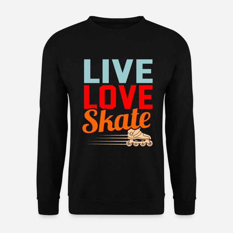 Inline skating - Unisex Sweatshirt - black