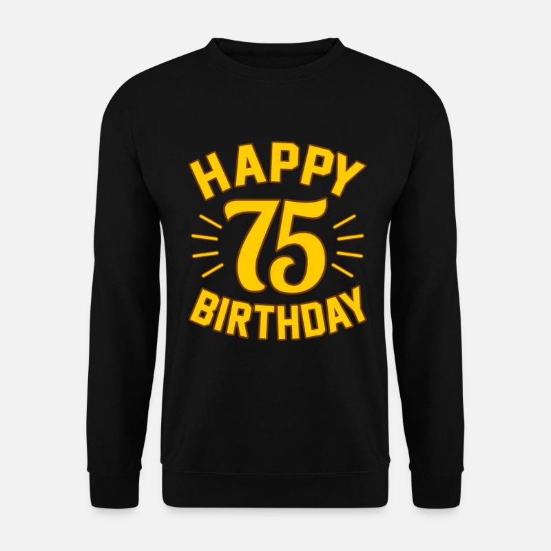 75. Geburtstag - Unisex Pullover - Schwarz