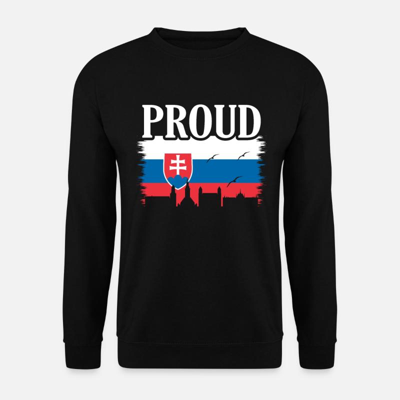 Slowakei - Unisex Pullover - Schwarz