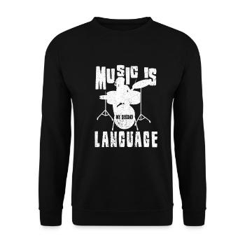 Musicien Musicien InstrumentIste Chanteur Groupe Vocal - Sweat-shirt Unisexe - noir - Devant - Alina (178cm) & Michal (187cm)