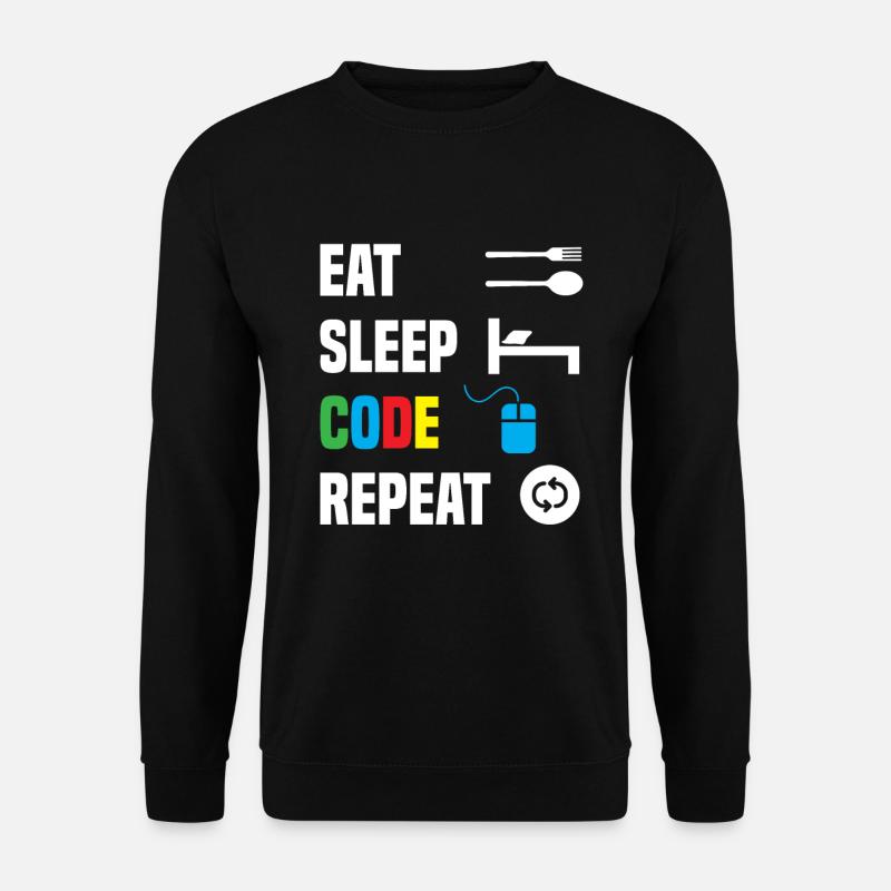 Code Encodage Codeur Codage Informaticien - Sweat-shirt Unisexe - noir