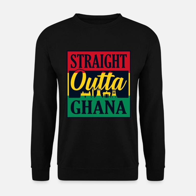 Ghana - Unisex Pullover - Schwarz