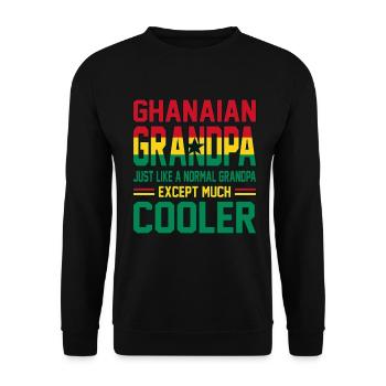 Ghana - Unisex Sweatshirt - black - Front - Alina (178cm) & Michal (187cm)