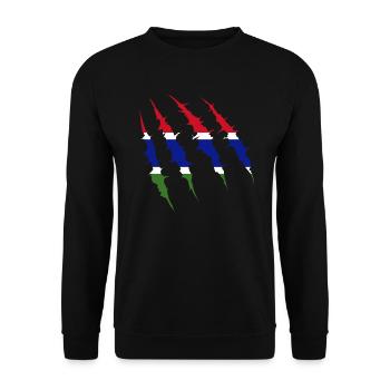 Gambie - Sweat-shirt Unisexe - noir - Devant - Alina (178cm) & Michal (187cm)