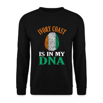 Ivory Coast - Unisex Sweatshirt - black - Front - Alina (178cm) & Michal (187cm)