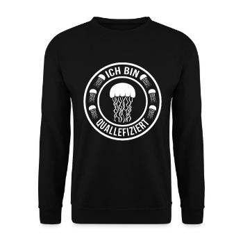 Jellyfish - Unisex Sweatshirt - black - Front - Alina (178cm) & Michal (187cm)