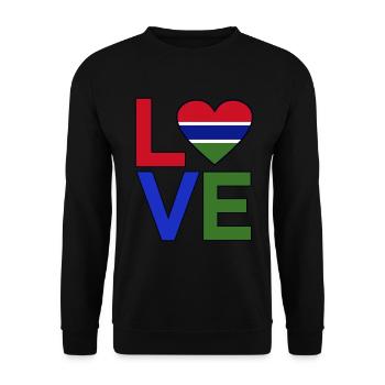 Gambie - Sweat-shirt Unisexe - noir - Devant - Alina (178cm) & Michal (187cm)