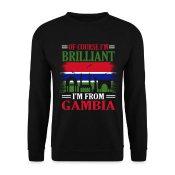 Gambie - Sweat-shirt Unisexe - noir - Devant - Alina (178cm) & Michal (187cm)
