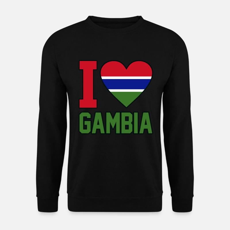 Gambia - Unisex Pullover - Schwarz