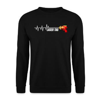 Laser Tag - Sweat-shirt Unisexe - noir - Devant - Alina (178cm) & Michal (187cm)