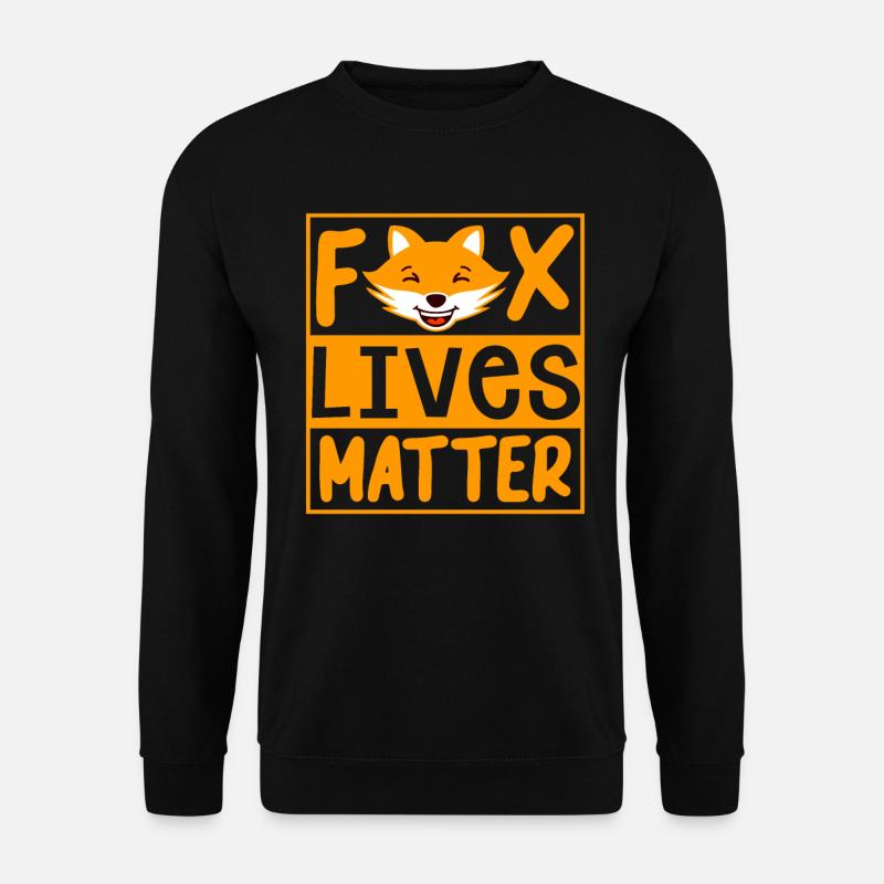 Fox - Unisex Sweatshirt - black