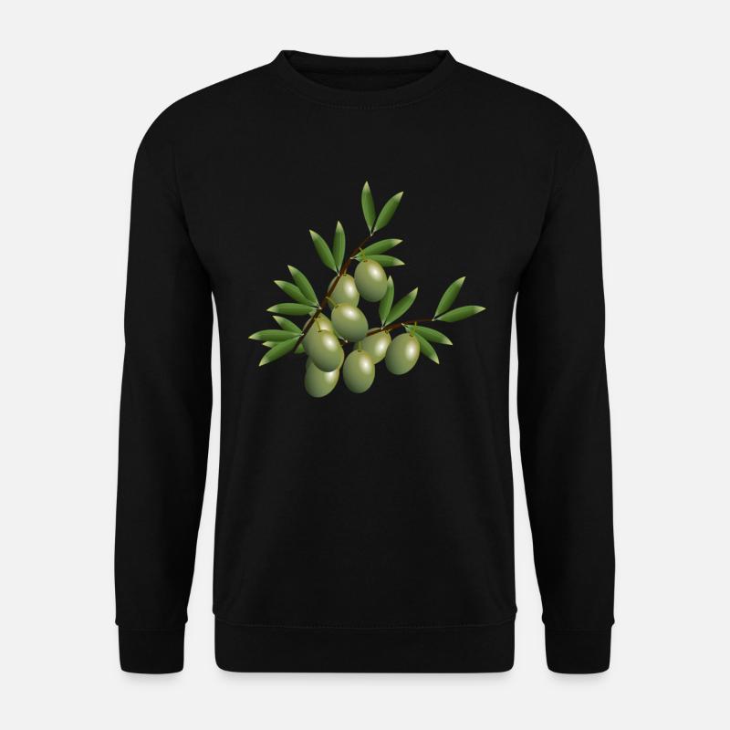 Olives Olive tree Green olives Olive oil - Unisex Sweatshirt - black