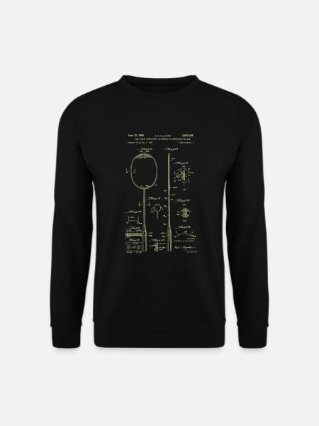 Lustiger Pickleball Badminton Federball - Unisex Pullover - Schwarz