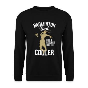 Lustiger Pickleball Badminton Federball - Unisex Pullover - Schwarz - Vorne - Alina (178cm) & Michal (187cm)