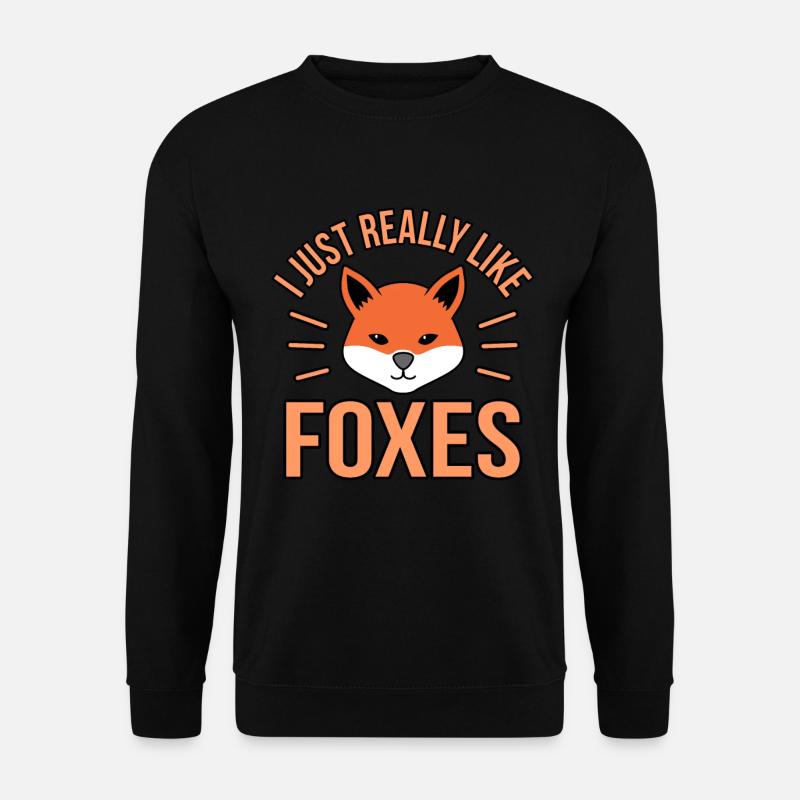 Fox - Unisex Sweatshirt - black