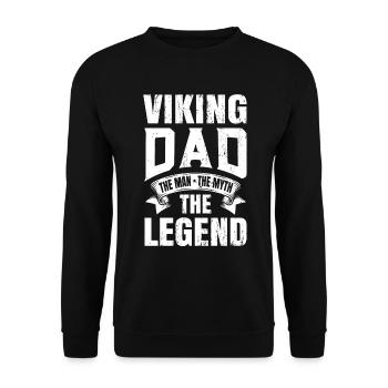 Wikinger - Unisex Pullover - Schwarz - Vorne - Alina (178cm) & Michal (187cm)