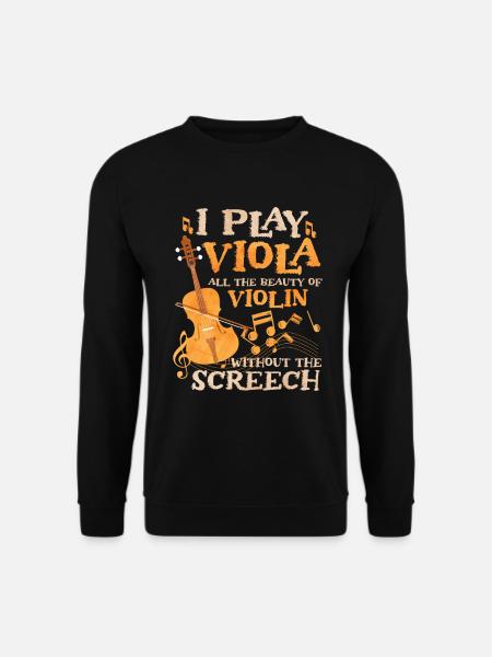 Ich Spiele Bratsche - Unisex Pullover - Schwarz