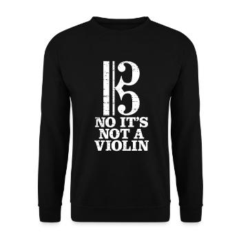 Viola - Unisex Sweatshirt - black - Front - Alina (178cm) & Michal (187cm)
