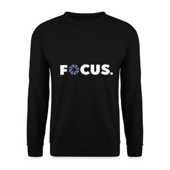 Focus Camera Photographer Photo Shoot Photos - Unisex Sweatshirt - black - Front - Alina (178cm) & Michal (187cm)