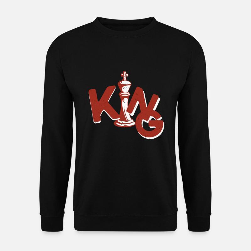 Checkmate Chessboard King Checker - Unisex Sweatshirt - black