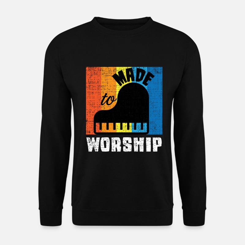 Made To Worship Synthesizer Musik abmischen - Unisex Pullover - Schwarz