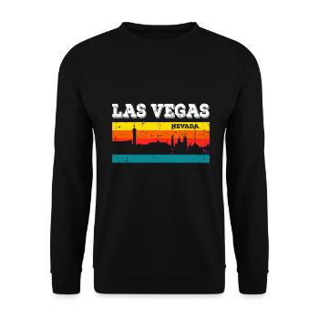 Las Vegas Nevada - Sweat-shirt Unisexe - noir - Devant - Alina (178cm) & Michal (187cm)