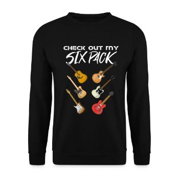 Guitare - Sweat-shirt Unisexe - noir - Devant - Alina (178cm) & Michal (187cm)