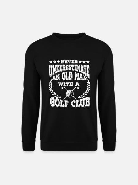 Golf Golfer Golfschläger Golfball Golfplatz - Unisex Pullover - Schwarz