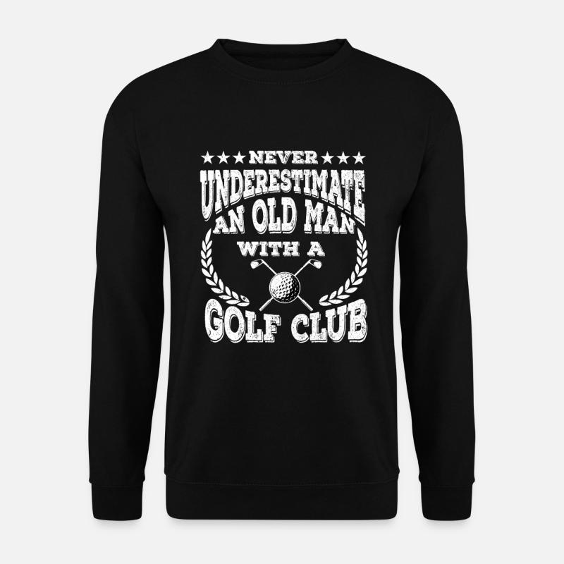 Golf Golfer Golfschläger Golfball Golfplatz - Unisex Pullover - Schwarz
