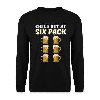 Beer - Unisex Sweatshirt - black - Front - Alina (178cm) & Michal (187cm)
